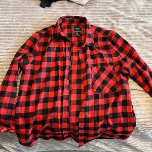 Red and black plaid flannel